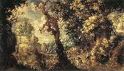 HONDECOETER, Gillis Claesz. d Baptism of the Moorish Chamberlain oil painting on canvas